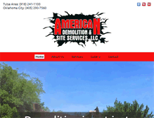 Tablet Screenshot of americandemolitionllc.com